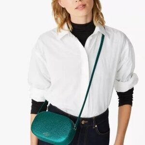 Kate Spade Glimmer Glitter Oval Camera Crossbody Bag - NWT!